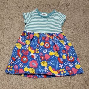 Hanna Andersson Dress Stripe and Floral Print